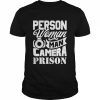 Person Woman Man Camera Prison Trump T-Shirt Classic Men's T-shirt