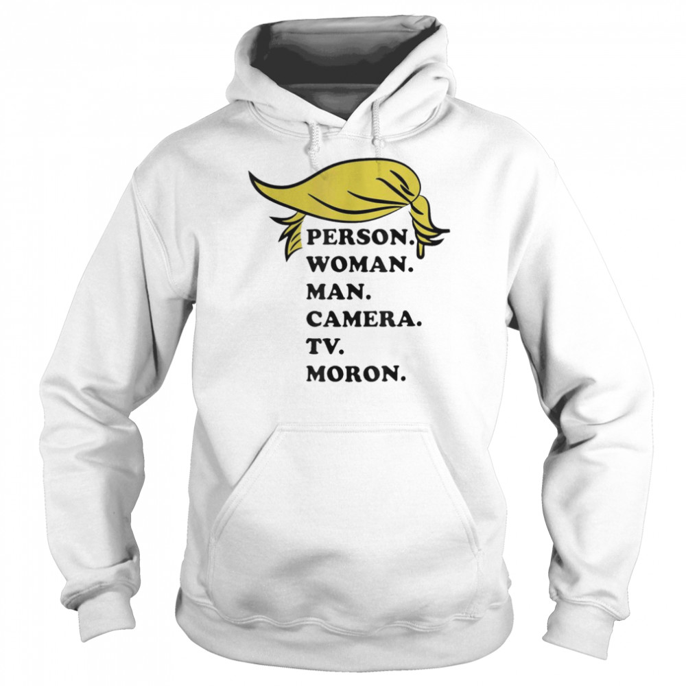 Person. Woman. man. Camera. Tv. Hair Patriot T-Shirt Unisex Hoodie