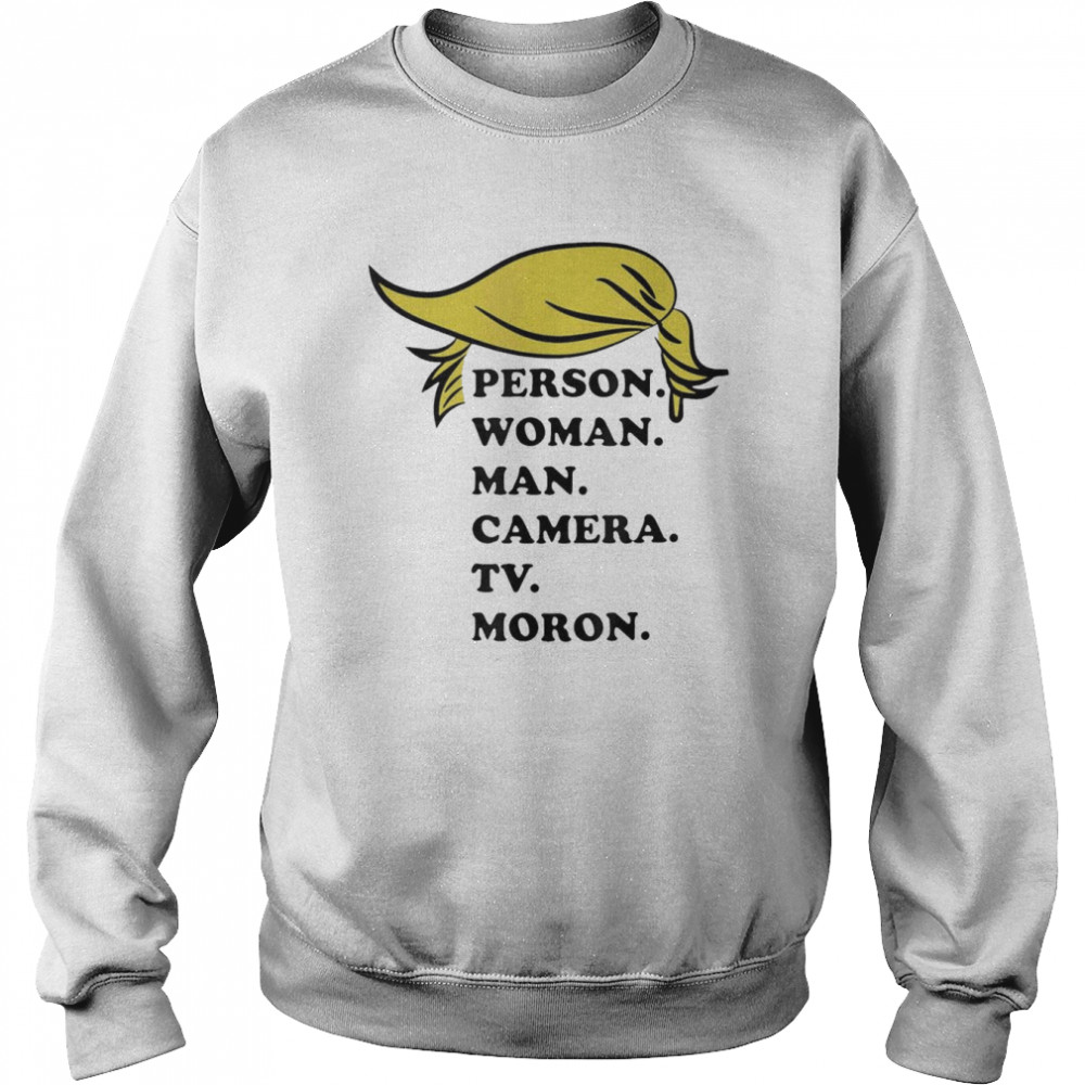 Person. Woman. man. Camera. Tv. Hair Patriot T-Shirt Unisex Sweatshirt