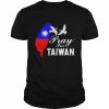 Pray For Taiwan Support Taiwanese Flag Heart T-Shirt Classic Men's T-shirt