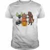 Puppies Meme Pumpkin Halloween Spooky Night  Classic Men's T-shirt