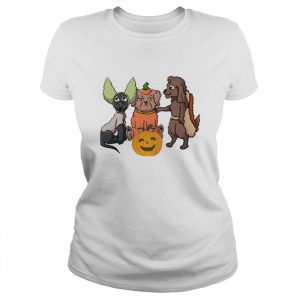 Puppies Meme Pumpkin Halloween Spooky Night  Classic Women's T-shirt