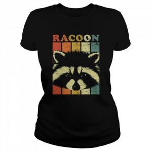 Retro Raccoon Cute Design  Classic Women's T-shirt