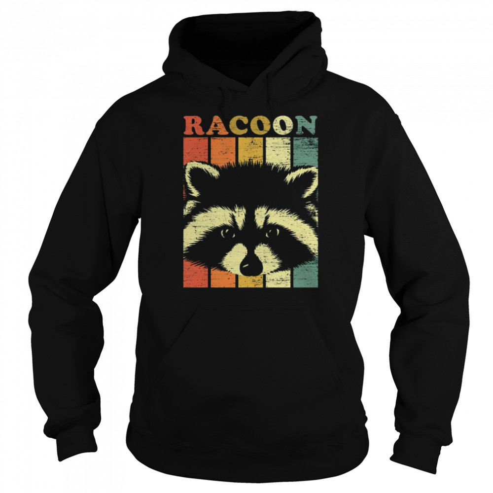 Retro Raccoon Cute Design  Unisex Hoodie