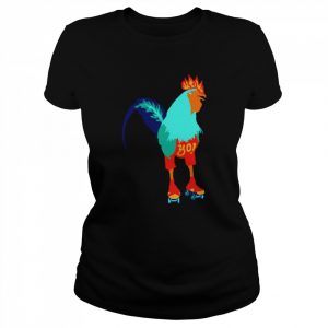 Roller Derby Rooster Roller Skating  Classic Women's T-shirt