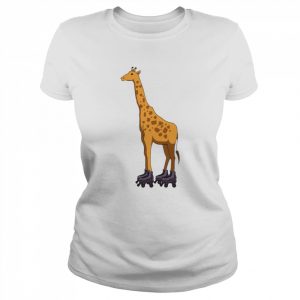 Roller Skating Giraffe Skate  Classic Women's T-shirt