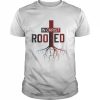 Rooted In Christ tree Cross Pray God Bible Verse Christian T-Shirt Classic Men's T-shirt