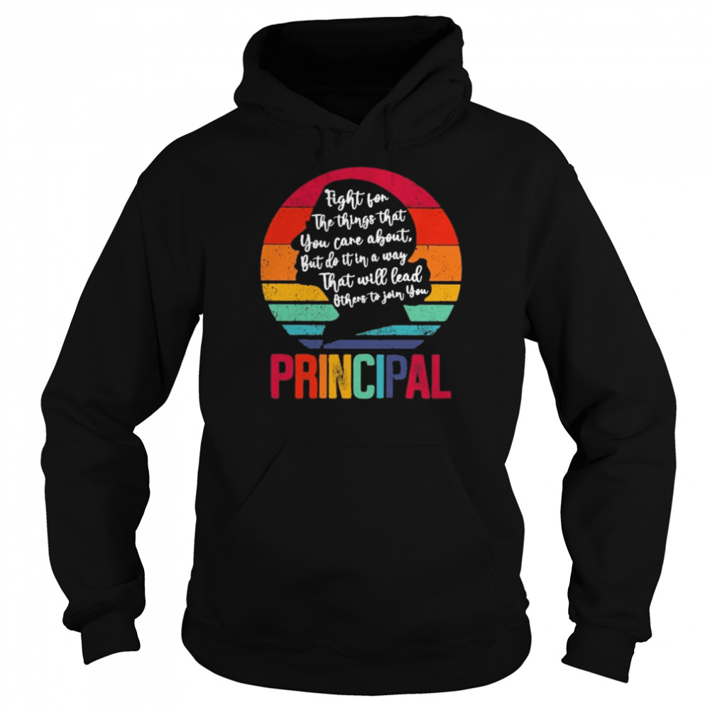 Ruth Bader Ginsburg fight for the things that You care about Principal vintage  Unisex Hoodie