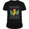 Santa Hat Banana Fruit Xmas Gift Ugly Banana Christmas Shirt Classic Men's T-shirt