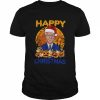 Santa Hat Christmas Funny Anti Joe Biden Halloween Spooky Night  Classic Men's T-shirt