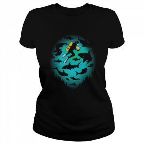 Screwed Funny Shark Scuba Diving  Classic Women's T-shirt