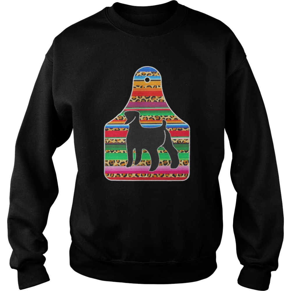 Serape Cheetah Animal Tag Livestock Show Lamb Silhouette Shirt Unisex Sweatshirt