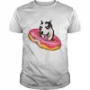 Sily Illustratio Siberian Funny Husky Donut  Classic Men's T-shirt