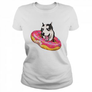 Sily Illustratio Siberian Funny Husky Donut  Classic Women's T-shirt