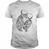 Skeleton Kissing Romance Shirt Classic Men's T-shirt