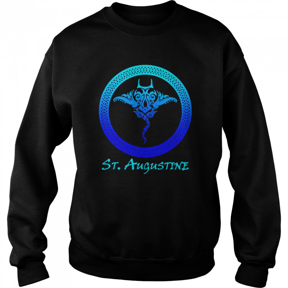 St. Augustine Florida Vintage Tribal Stingray Vacation Shirt Unisex Sweatshirt