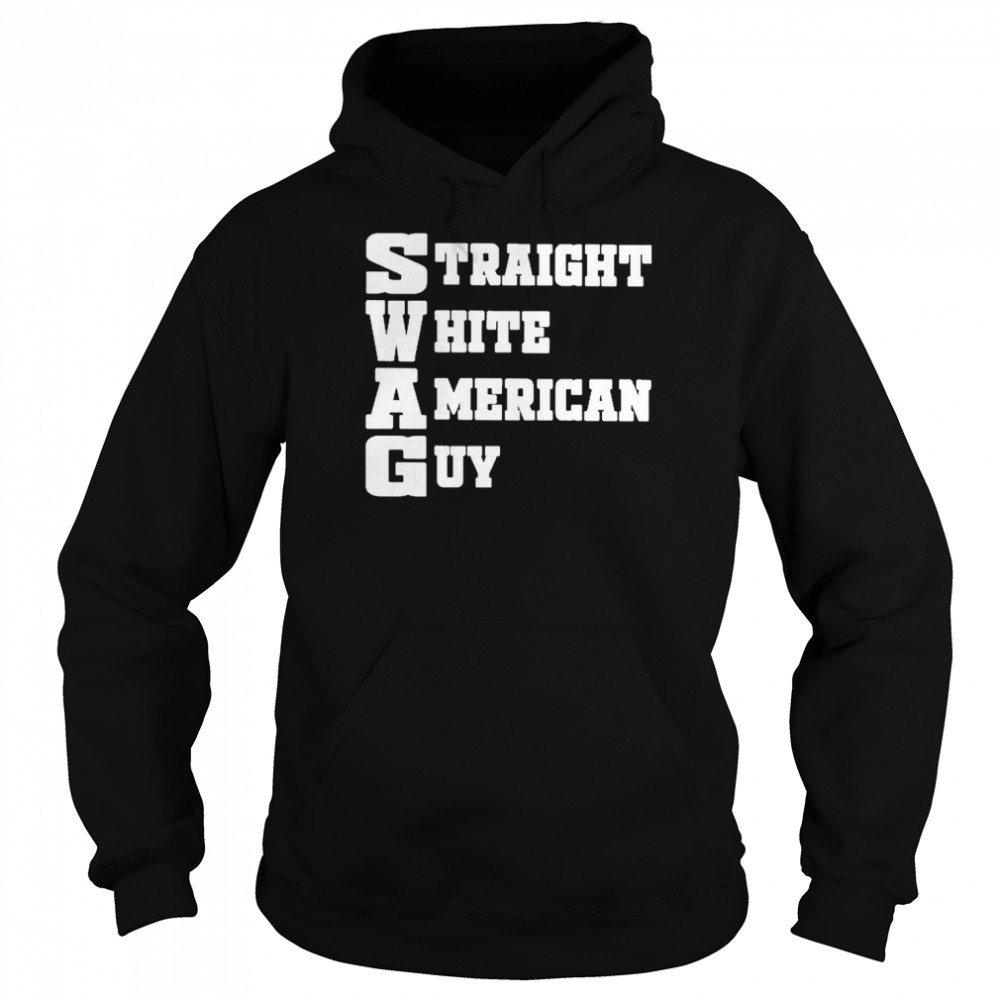 Straight White American Guy Shirt Unisex Hoodie