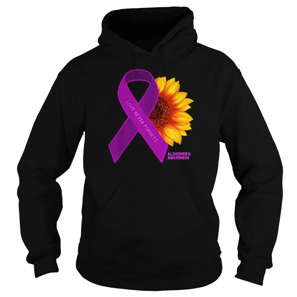 Sunflower Alzheimer’s Awareness Shirt Unisex Hoodie