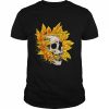 Sunflower Skull Halloween  Classic Men's T-shirt