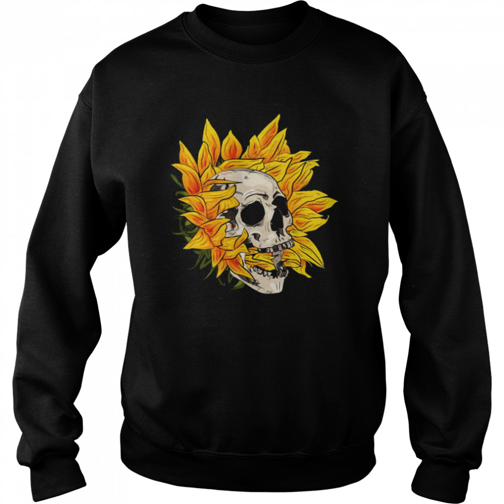 Sunflower Skull Halloween  Unisex Sweatshirt