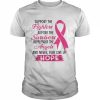 Support The Fighters Admire The Survivors Breast Cancer T-Shirt Classic Men's T-shirt