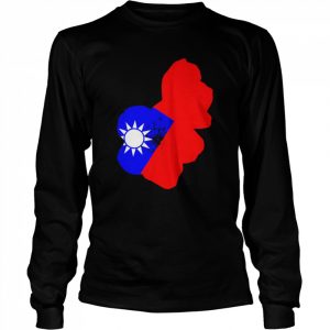 Taiwan Flag Plum Blossom Taiwan Support Shirt Long Sleeved T-shirt