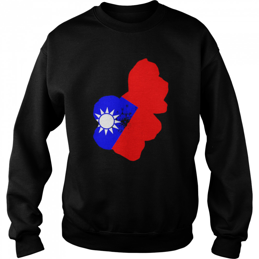 Taiwan Flag Plum Blossom Taiwan Support Shirt Unisex Sweatshirt