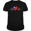 Taiwan Flag With Heartbeat Pride Grunge Taiwanese Flag T-Shirt Classic Men's T-shirt