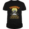 Teacher Halloween Teachers Love Brains Shirt Classic Men's T-shirt