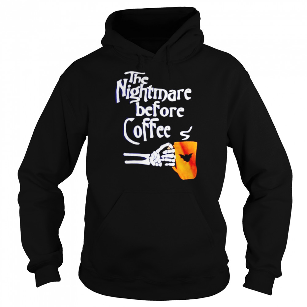 The nightmare before coffee Halloween  Unisex Hoodie