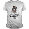 Thick thighs and spooky vibes messy bun spooky Halloween  Classic Men's T-shirt