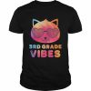 Third 3rd Grade Vibes Colorful Cat Kitty Girl Leopard Eyes Shirt Classic Men's T-shirt