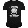 Tj Finley Lineman Because Quarterbacks Need Heroes Too Shirt Classic Men's T-shirt