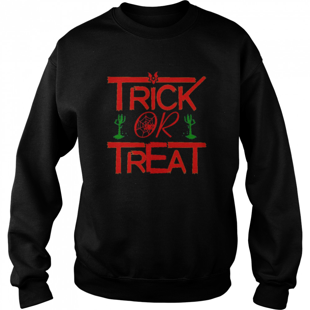 Trick or treat funny halloween spooky Halloween  Unisex Sweatshirt