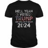 Trump 2024 I voted Trump flag maga American flag Trump 2024  Classic Men's T-shirt