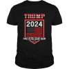 Trump 2024 Make Votes Count Again America flag retro T-Shirt Classic Men's T-shirt