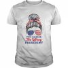 Trump You Raided The Wrong Presiden Messy Bun American Flag T-Shirt Classic Men's T-shirt