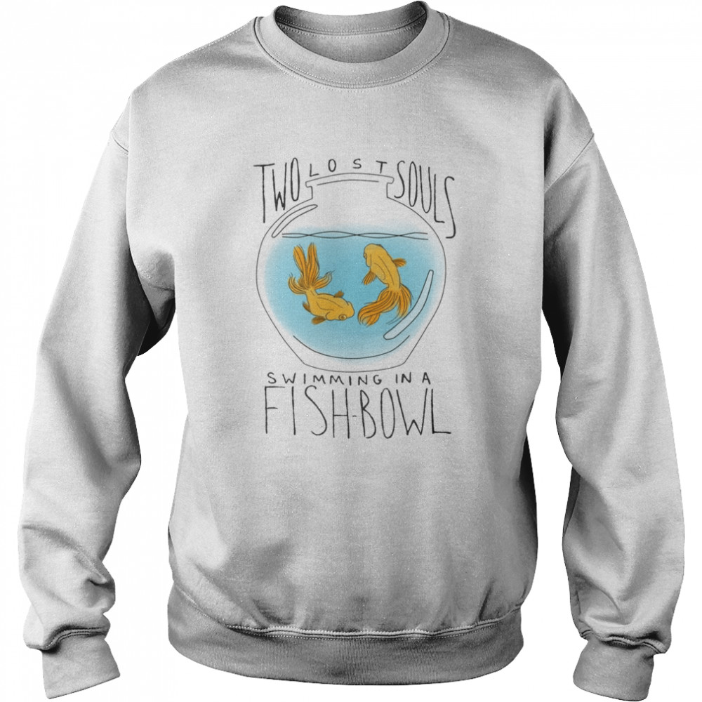 Two Lost Souls Swimming In A Fishbow Pink Floyd  Unisex Sweatshirt