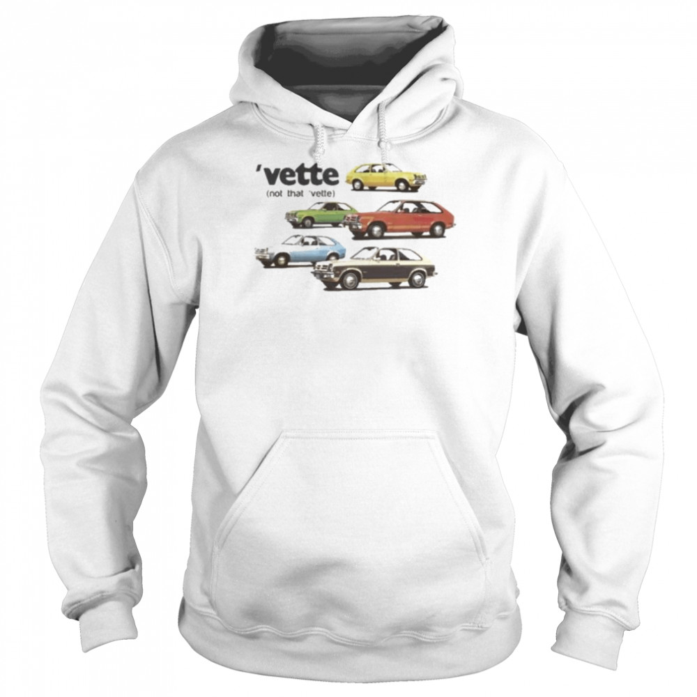 Vette not that vette retro nascar car racing  Unisex Hoodie