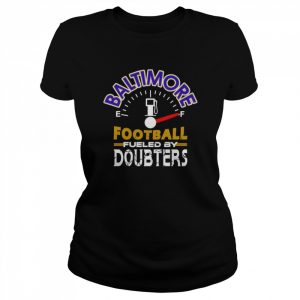 Vintage Baltimore Football Fueled By Doubters  Classic Women's T-shirt