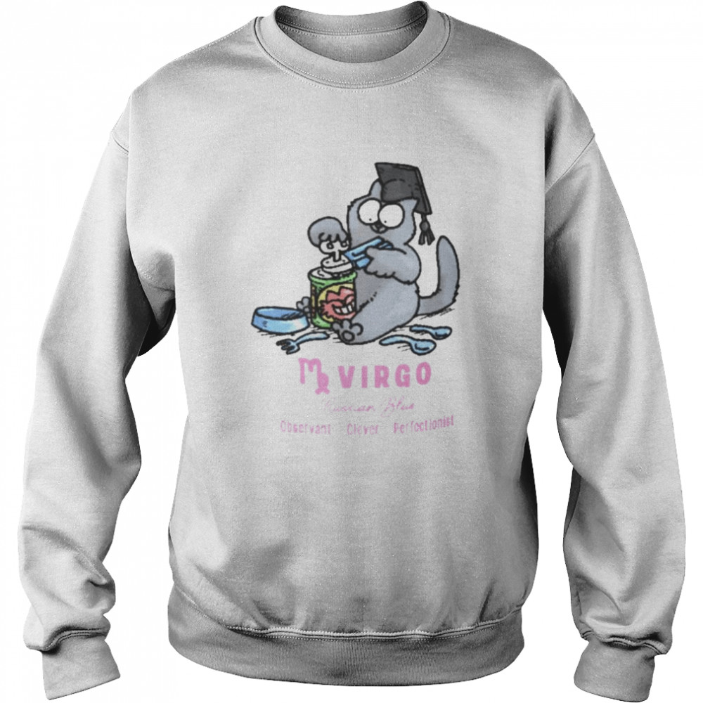 Virgo simon’s cat russian blue  Unisex Sweatshirt