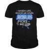 When life knock me down Jesus picked me up lighting  Classic Men's T-shirt