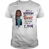 Witch Girl My Broom Broke so now I’m LPN Halloween  Classic Men's T-shirt