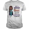 Witch Girl My Broom Broke so now I’m Master of Science in Nursing Halloween  Classic Men's T-shirt