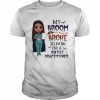 Witch Girl My Broom Broke so now I’m Nurse practitioner Halloween  Classic Men's T-shirt