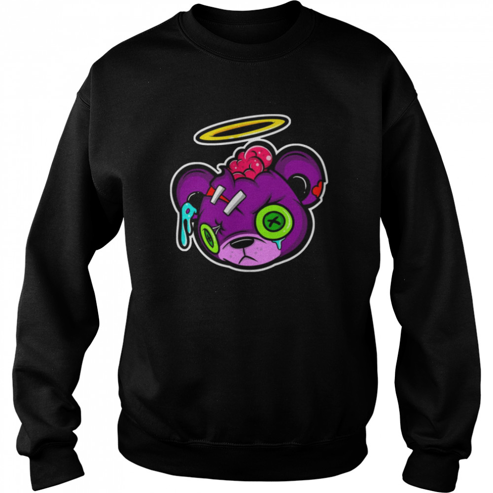 Zombie Creepy Kawaii Teddy Bear  Unisex Sweatshirt