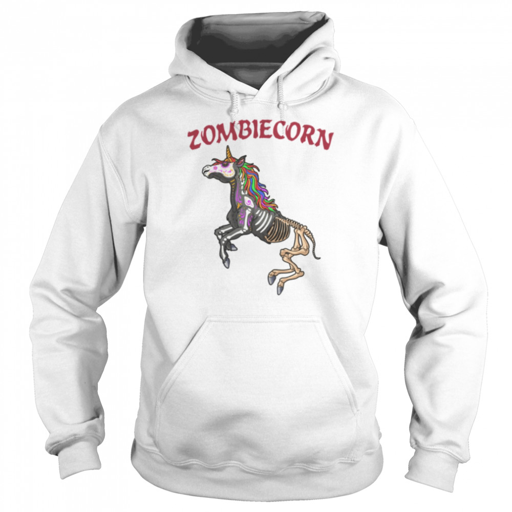 Zombiecorn Zombie Unicorn Halloween Costume Rainbow Undead  Unisex Hoodie