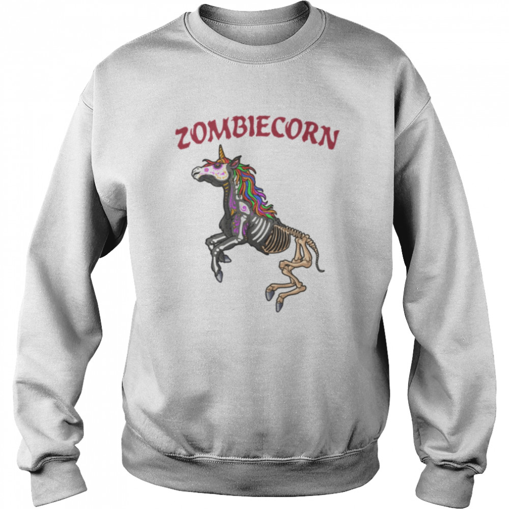 Zombiecorn Zombie Unicorn Halloween Costume Rainbow Undead  Unisex Sweatshirt