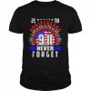 21th anniversary 911 Never Forget American flag  Classic Men's T-shirt