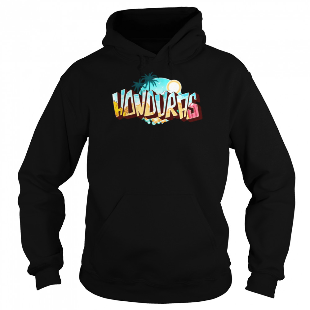 3d Text Honduras Design  Unisex Hoodie